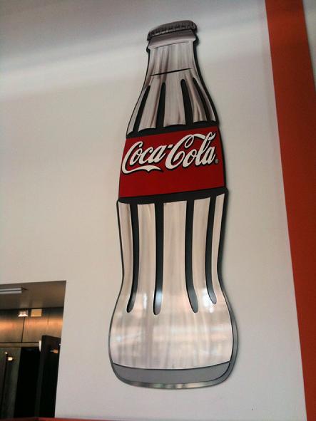 COKA COLA  ARTS QUEST 3-D LOGO CORPORATE ART